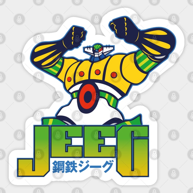 353 Jeeg Robot Sticker by Yexart